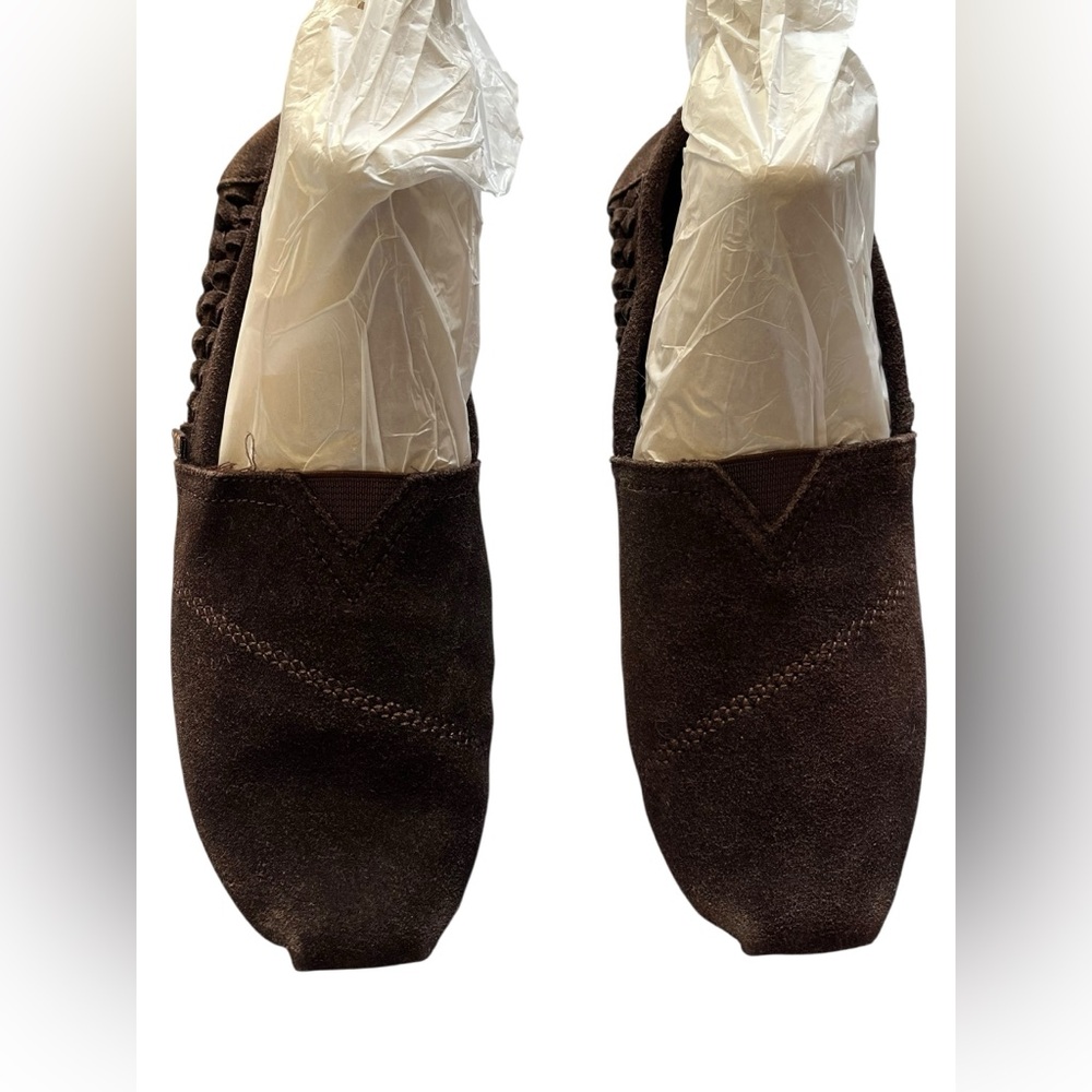 Women's BOBS from Sketchers Suede Slip-On Loafers in Dark Brown